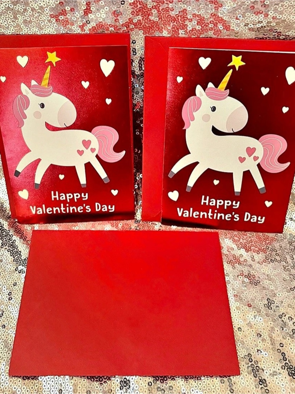 Hallmark Unicorn Valentine's Day Greeting Card Set of 2
